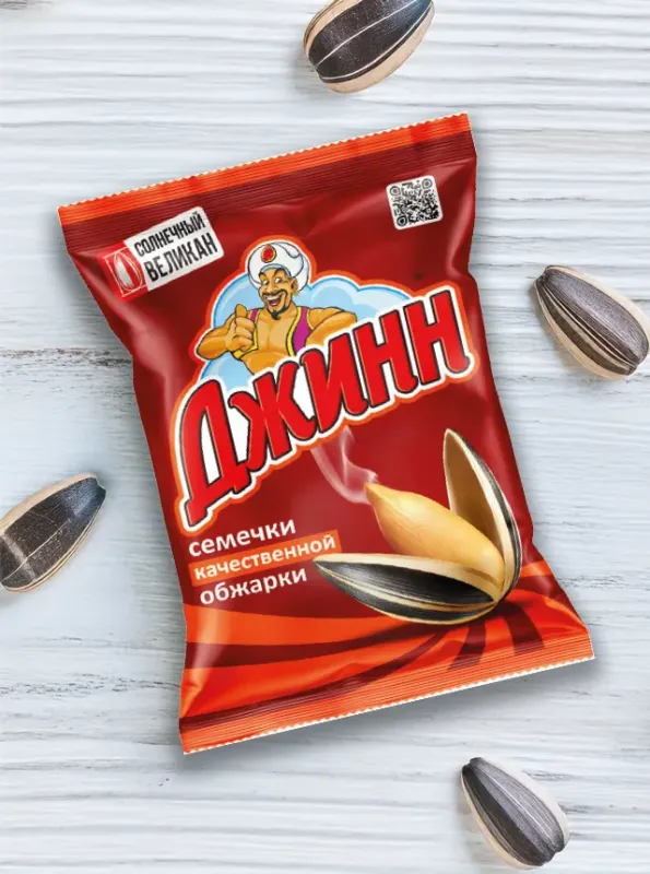 "ДЖИНН" СОЛНЕЧНЫЙ ВЕЛИКАН Классические семечки 100gr