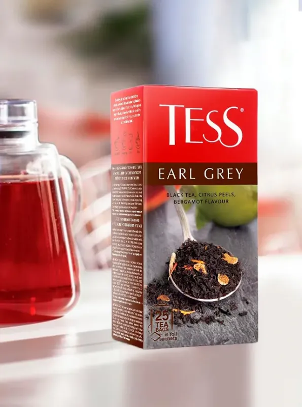"TESS" Черный чай EARL GREY с цедрой цитрусовых и ароматом бергамота 25pcs