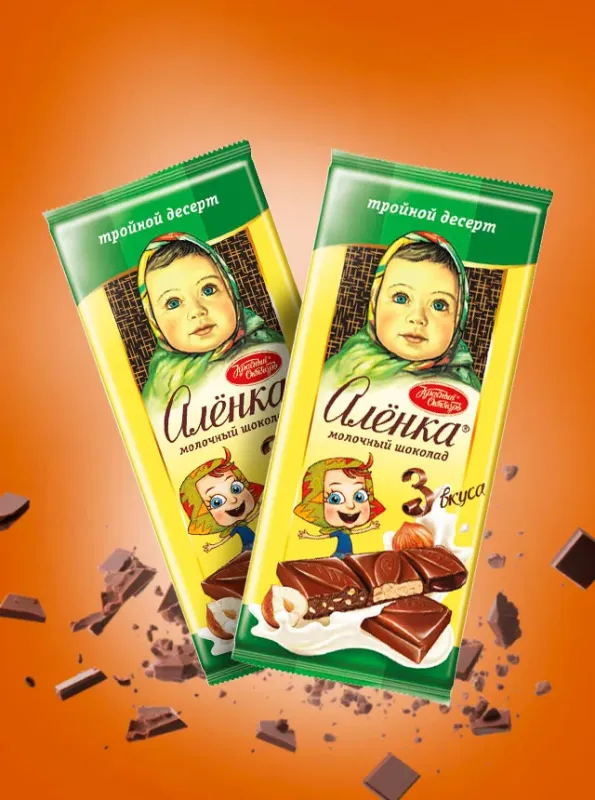 "АЛЁНКА" Молочный шоколад 3 вкуса 85gr