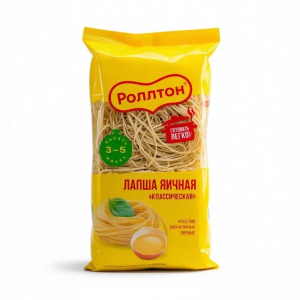 ROLLTON Классическая яичная лапша 400гр