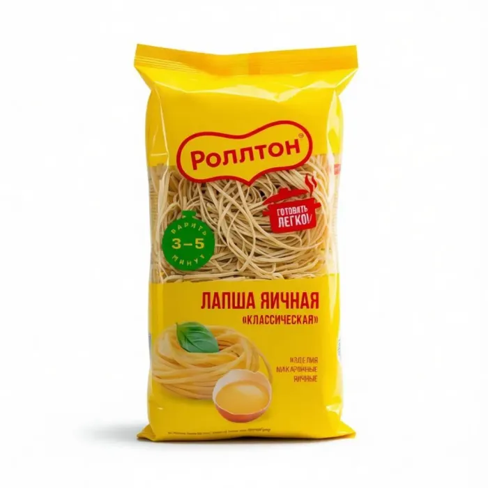 ROLLTON Классическая яичная лапша 400гр