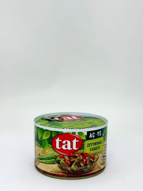 TAT Зеленая фасоль в оливковом масле 380гр