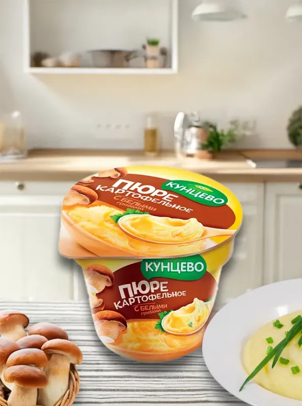 Пюре картофельное с белыми грибами 40гp