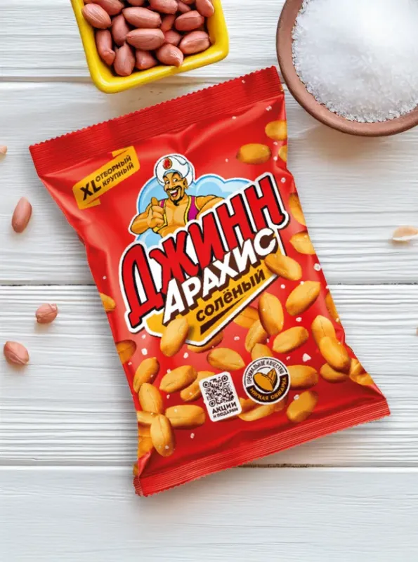 "ДЖИНН" Арахис соленый 80gr