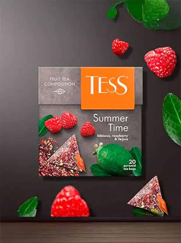 "TESS" SUMMER TIME Гибискус с малиной и ароматом фейхоа 20pcs