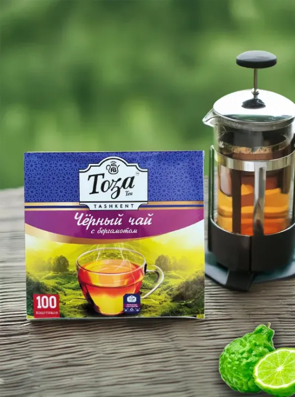 "ТОЗА" Черный чай с бергамотом 100pcs