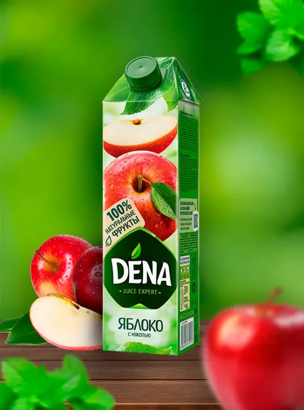"DENA" Яблоко Нектары 1L