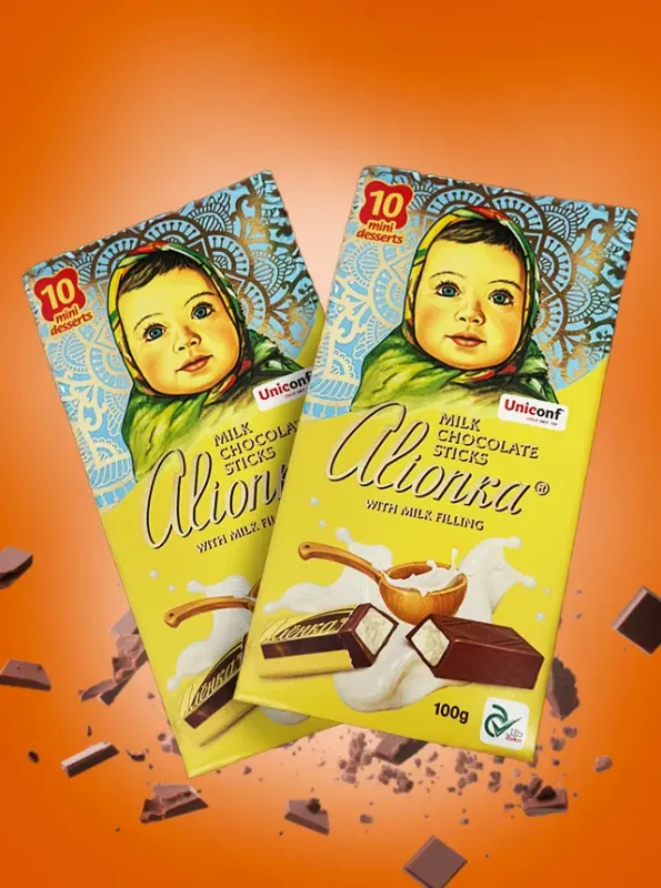 "АЛЁНКА" Молочный шоколад в стиках 100gr