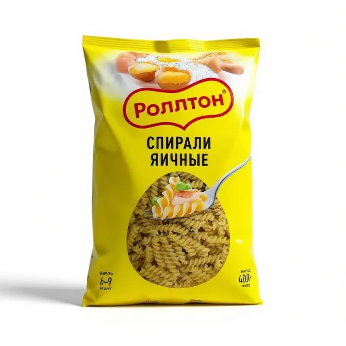 ROLLTON Макароны яичные спираль 400гр