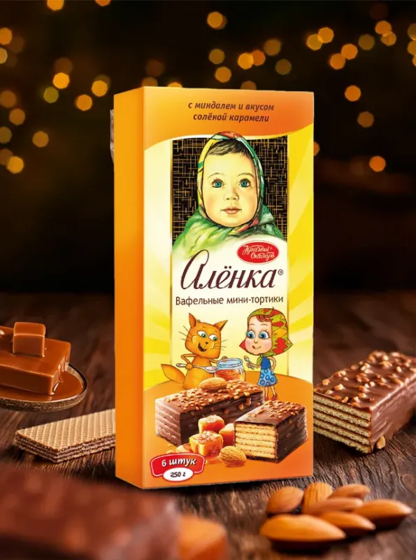 alenka vafli karamel 220 гр.