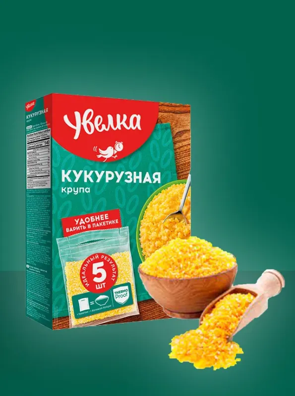 "УВЕЛКА" Кукурузная крупа в пакетиках 400gr