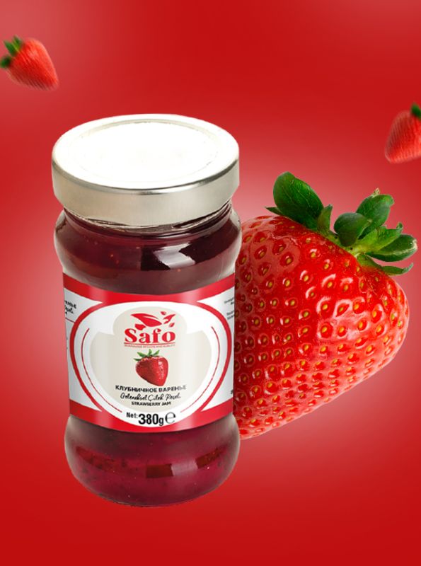 "SAFO" Клубничное варенье 380gr