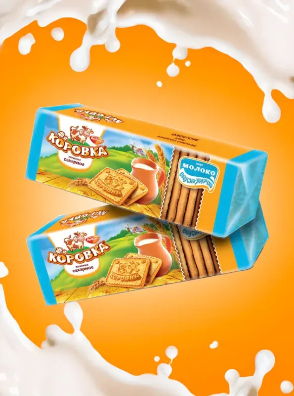 «КОРОВКА» Печенье с молоком, 375 гp