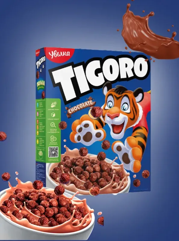 "УВЕЛКА" TIGORO Готовый завтрак шоколад 200gr