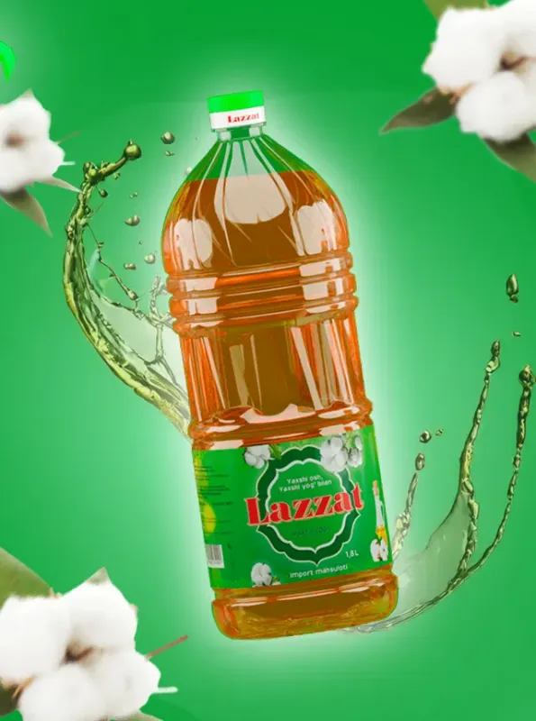 Хлопковое масло "Lazzat", 1,8 л
