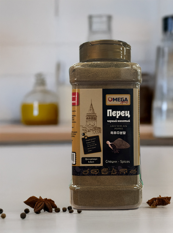 "Омега" Перец Черный Молотый 100гp