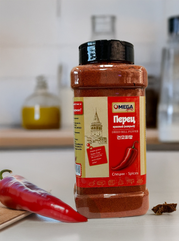 "Омега" Перец Красный (Острый) Молотый 100гp