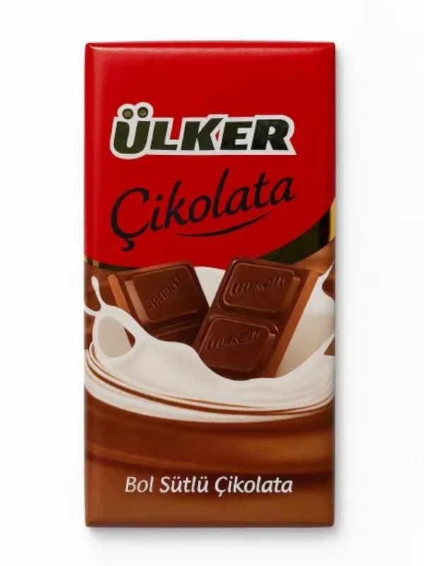 ULKER Молочный плиточный шоколад 70гр