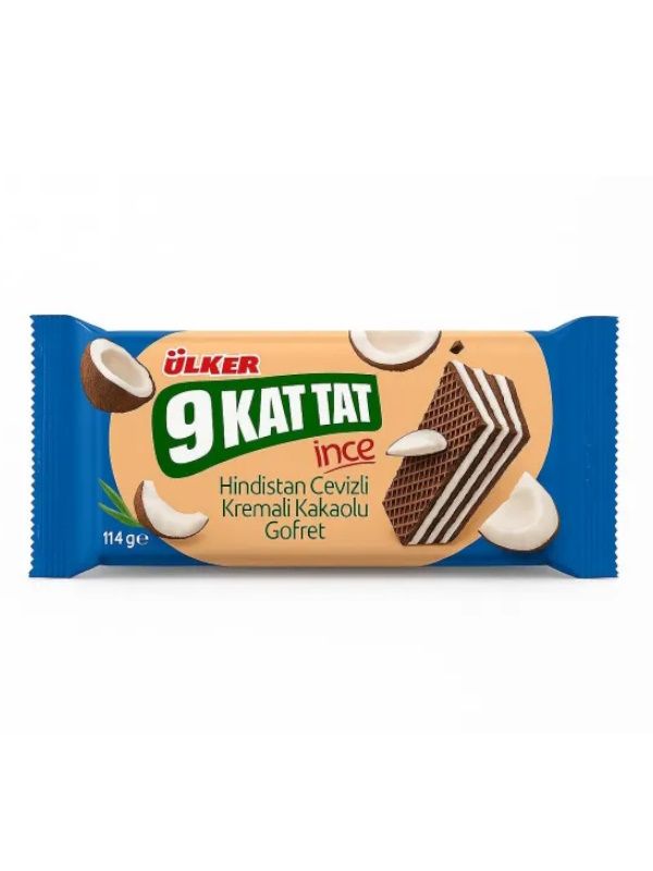 ULKER Вафли со вкусом кокоса 114гр.